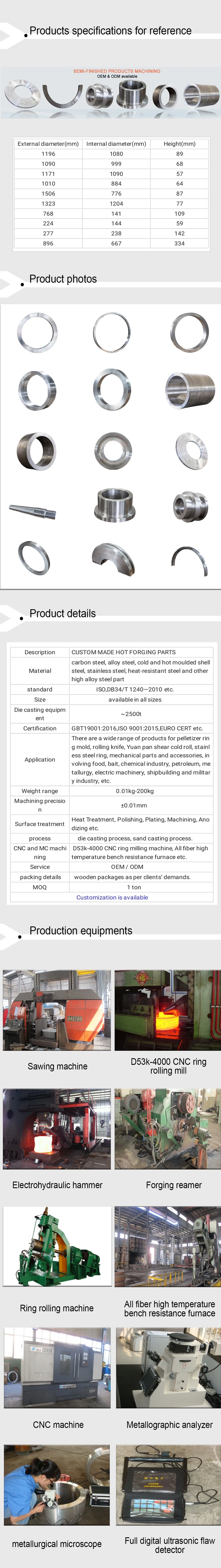 Forging Free Die Forgings Steel Forging Part
